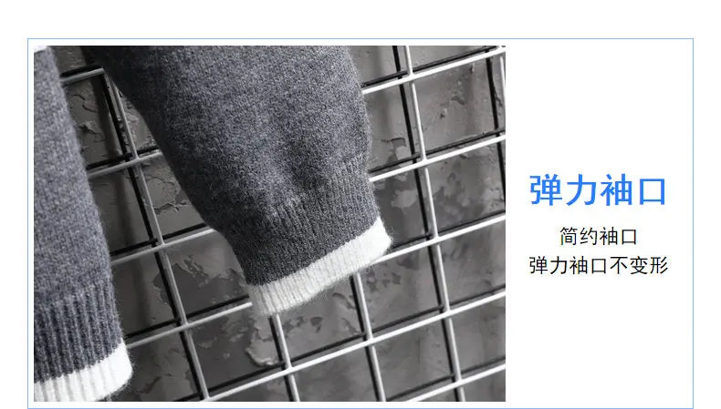 Brand Clothing Men Winter High Quality Knitted Sweaters/Male Slim Fit Solid Color Round Neck Pullover Man Casual Sweaters 3XL Street King Limited