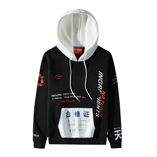 "Basic Made" Unisex Men Women Streetwear Graphic Hoodie Daulet Apparel