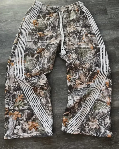 y2k retro camo graphic baggy pants gothic hip hop streetwear sweatpants casual pants womens mens elastic waist jogging trousers unique joggers style 1314