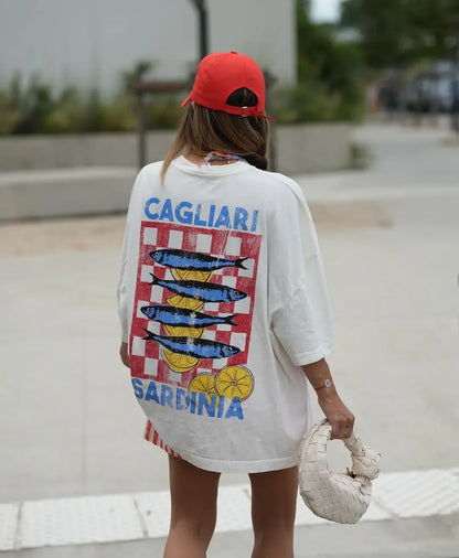 Oversized Harajuku Summer Casual Fish Y2k Tops Graphic T Shirts Men Women Gothic Clothes Streetwear Couple Goth Women Clothing Street King Limited