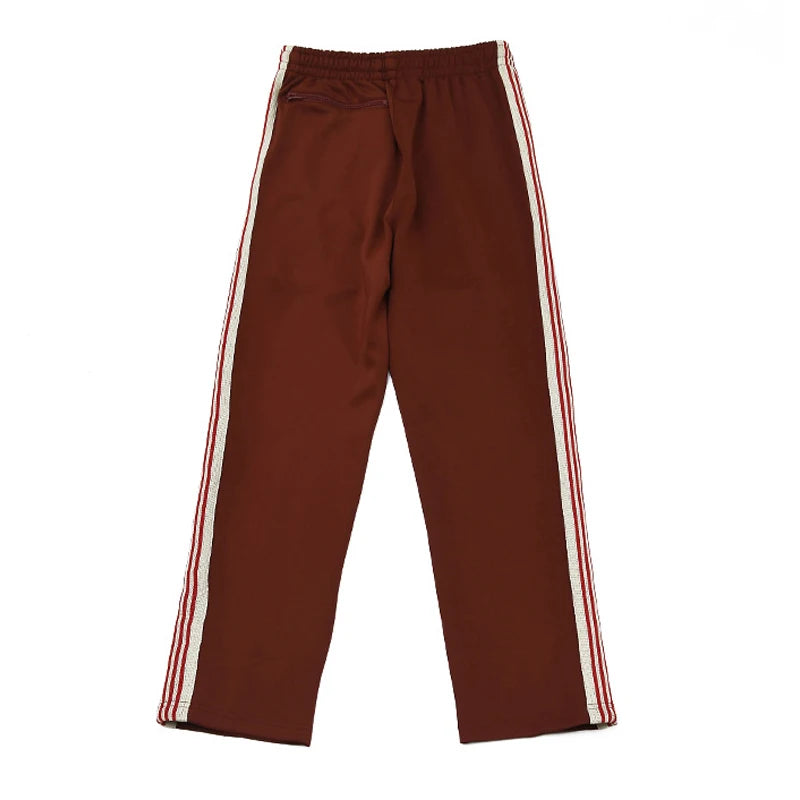 good quality brown motion casual pants men woman lovers trend side edge weaving embroidery drawstring loose trousers unique default style 4818