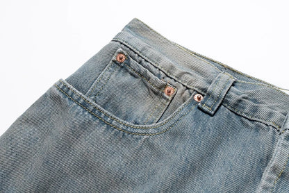 street wear retro hip hop distressed straight leg jeans vintage y2k tassel biker ripped denim pants mens washed destroyed jean unique jeans style 4396