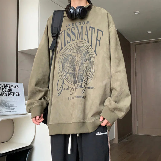 Vintage Fall Oversized Hoodie High-Street Essential