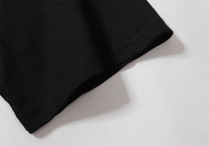 2024ss New IH NOM UH NIT T-shirt Masked Gold Necklace Printing Men Woman Good Quality Chaopai Top Tees Street King Limited