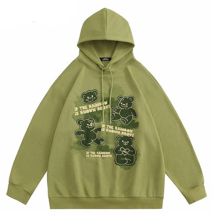 "Chase The Rainbow" Unisex Men Women Streetwear Graphic Hoodie Daulet Apparel