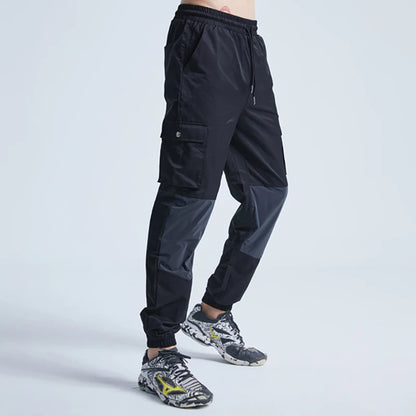 rainbowtouches patchwork men drawstring casual harajuku pants oversize sport streetwear jogging sportswear mens tracksuits unique default style 383
