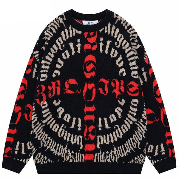 "Triple 9" Unisex Men Women Streetwear Graphic Sweater Daulet Apparel