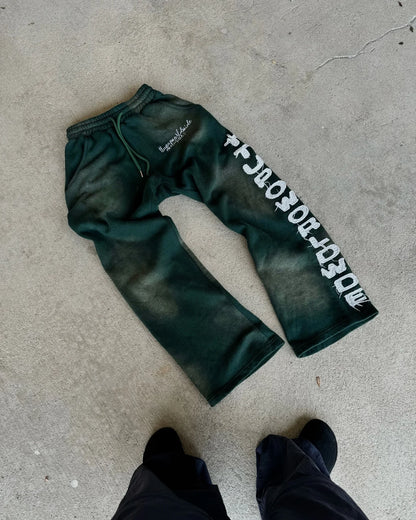 Spring and Autumn Alphabet Pattern Embroidered Pattern Casual Pants Women Y2K Street Hip Hop Harajuku High Waist Wide Leg Pants Street King Limited