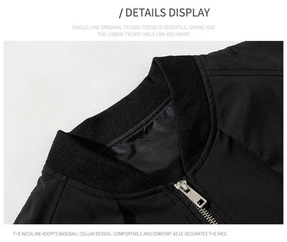 autumn mens zipper bomber jackets aesthetic vintage casual baseball uniform design hip hop street fashion techwear jacket man unique default style 1517