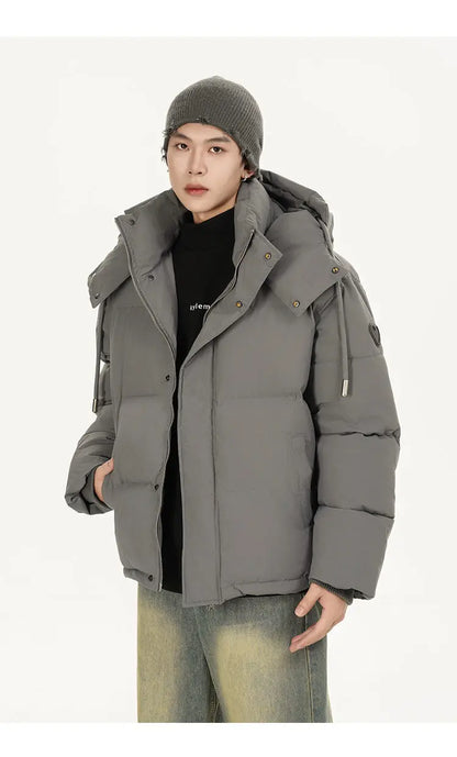men women winter fashion loose casual cotton padded hooded parkas jacket campus boy gril thicken warm snow coat outerwear unique default style 1082