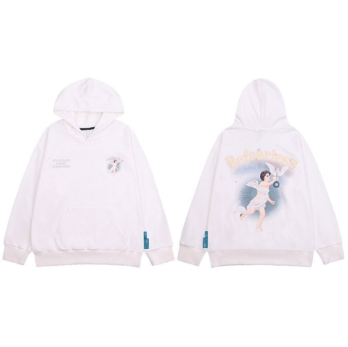 "Be Fearless" Unisex Men Women Streetwear Graphic Sweatshirt Daulet Apparel