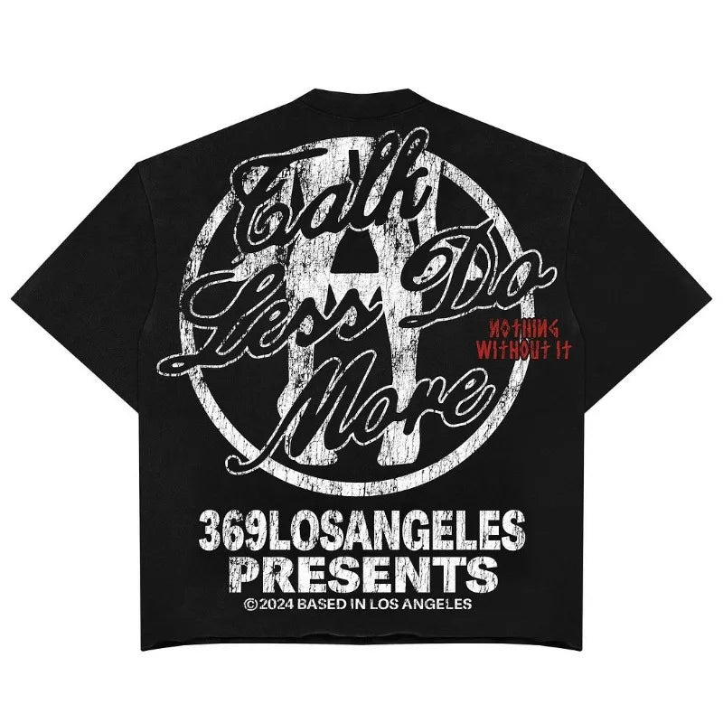 Y2k Summer American Street Dark Style Anime Cartoon Print Oversized T-shirt Men Retro Hip-hop Punk Oversized Short-sleeved Women Street King Limited