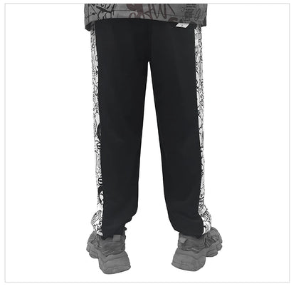 rainbowtouches 2022 brand mens casual pants high street printing loose straight men fashion mens trousers unisex unique default style 573