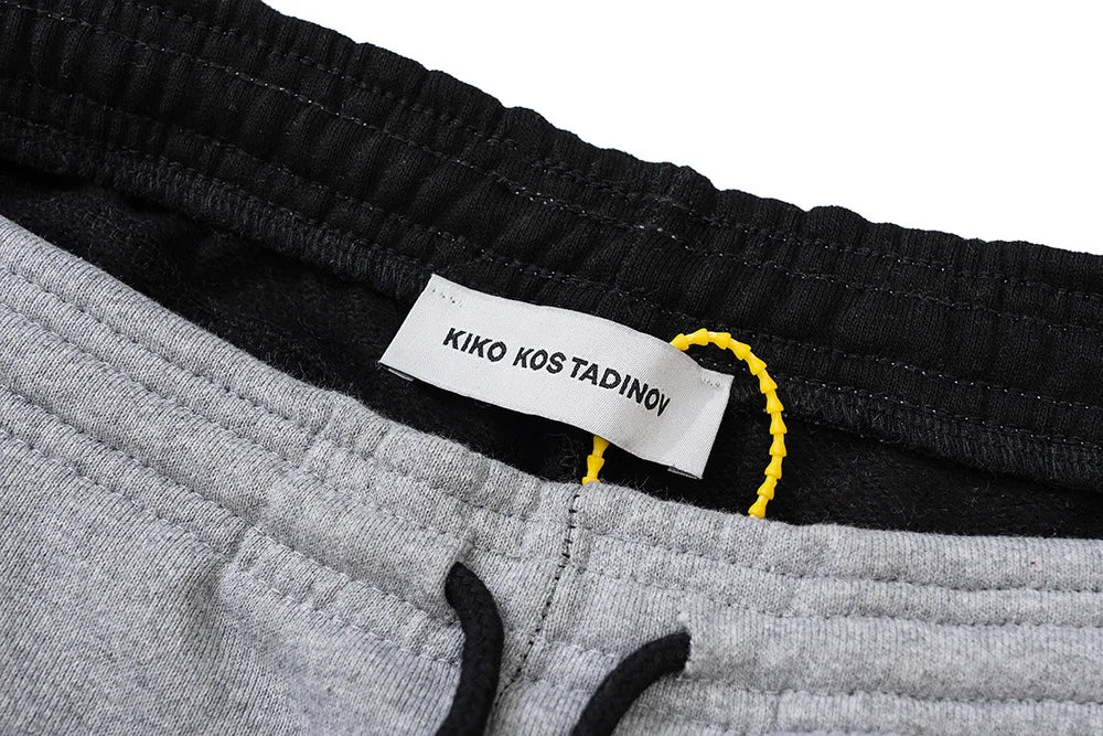 high new luxury men 2022 classic kiko multi pockets comfortable cotton parkour sweat casual pants sweatpants overalls r052 sporty tapered joggers