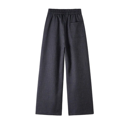 men loose casual korean streetwear fashion vintage straight wide leg suit pants trousers cityboy baggy pants unique default style 1624