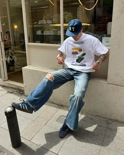 Oversized Harajuku Summer Casual Popular Cherry Graphic T Shirts Men Y2k Tops Gothic Clothes Streetwear Goth Women Clothing Street King Limited