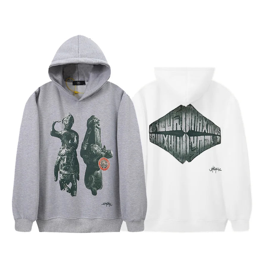 New luxury 2023 Maya Statue Utopia Pullover Hoodies Hoody Hooded Sweatshirts Velvet Cotton Drake Thick Fleece Street #539 Street King Limited