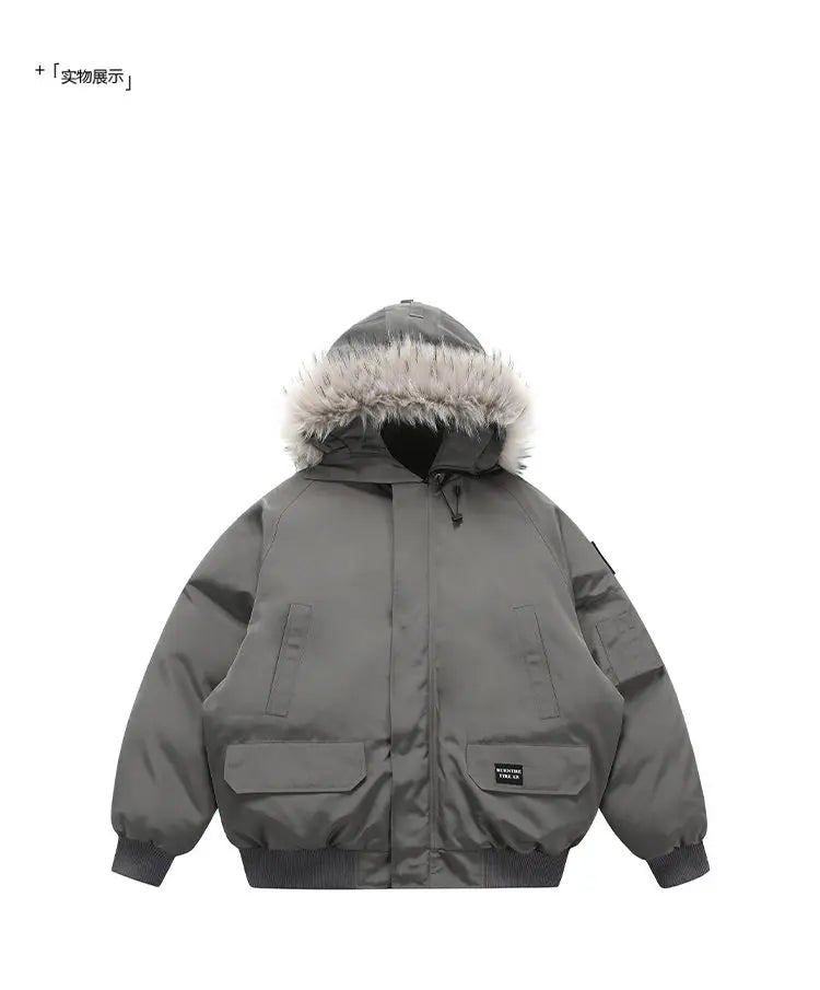 men winter streetwear loose casual fashion cotton padded hooded parkas bomber jacket women oversize thicken coat outerwear unique default style 987