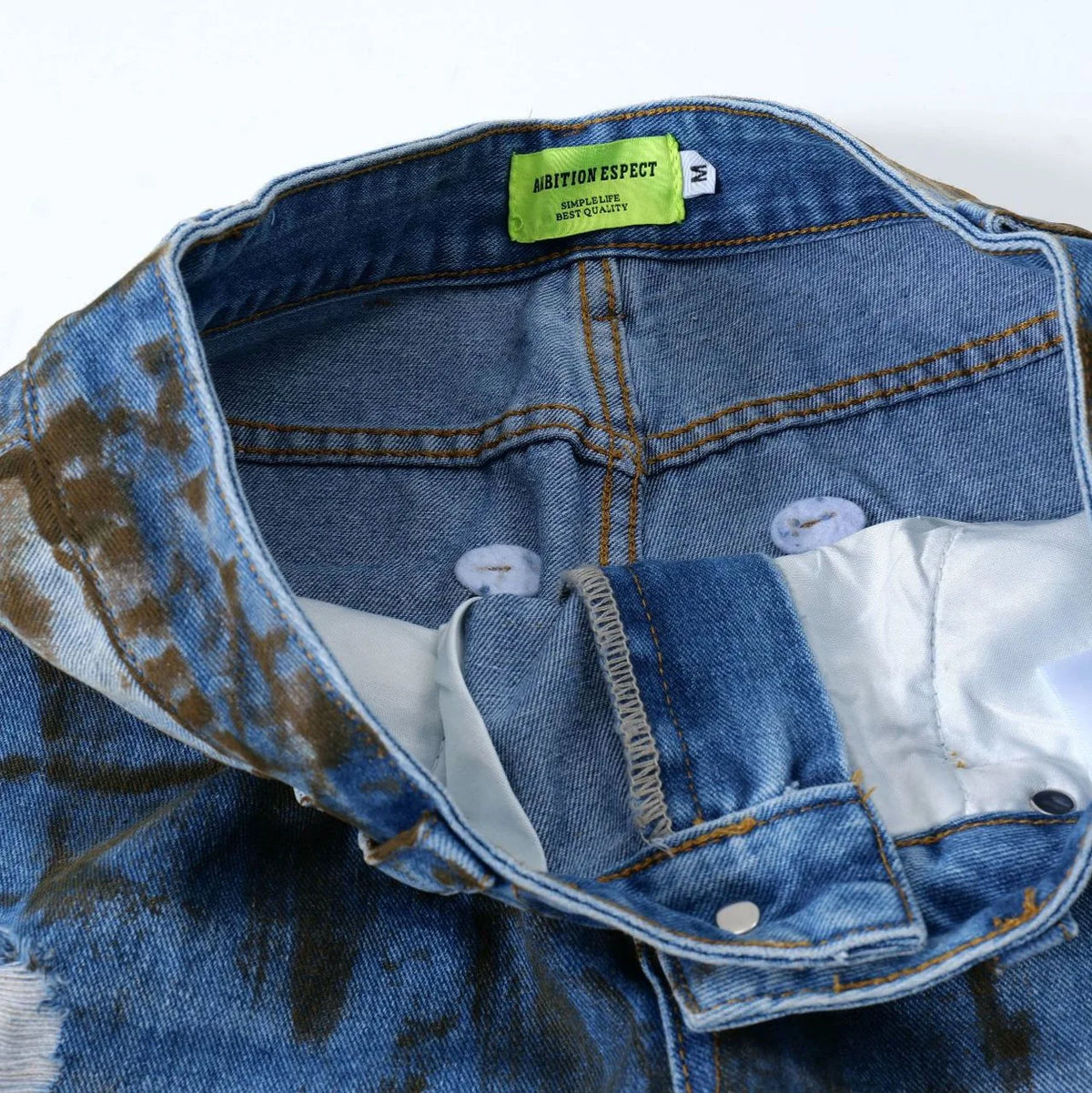 vintage ripped straight jeans blue distressed baggy jeans trousers streetwear luxury loose casual denim pants male y2k hombre urban skinny jeans