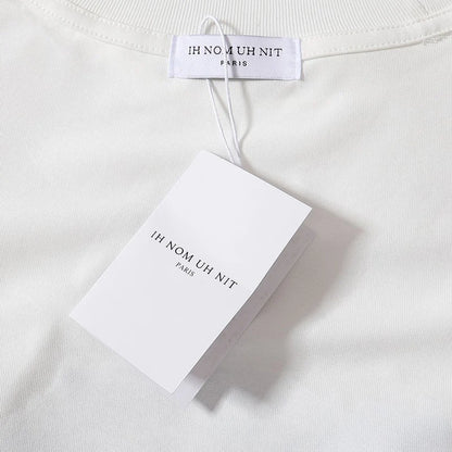 Black White IH NOM UH NIT Short Sleeve Tops Tee Men Woman Best Quality Simplicity Cotton Loose Versatile T Shirts Street King Limited