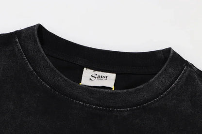 Newest Saint T-shirts Letter Pattern Tops Tee Men Woman Spring Best Quality Casual Crewneck Short Sleeve Street King Limited