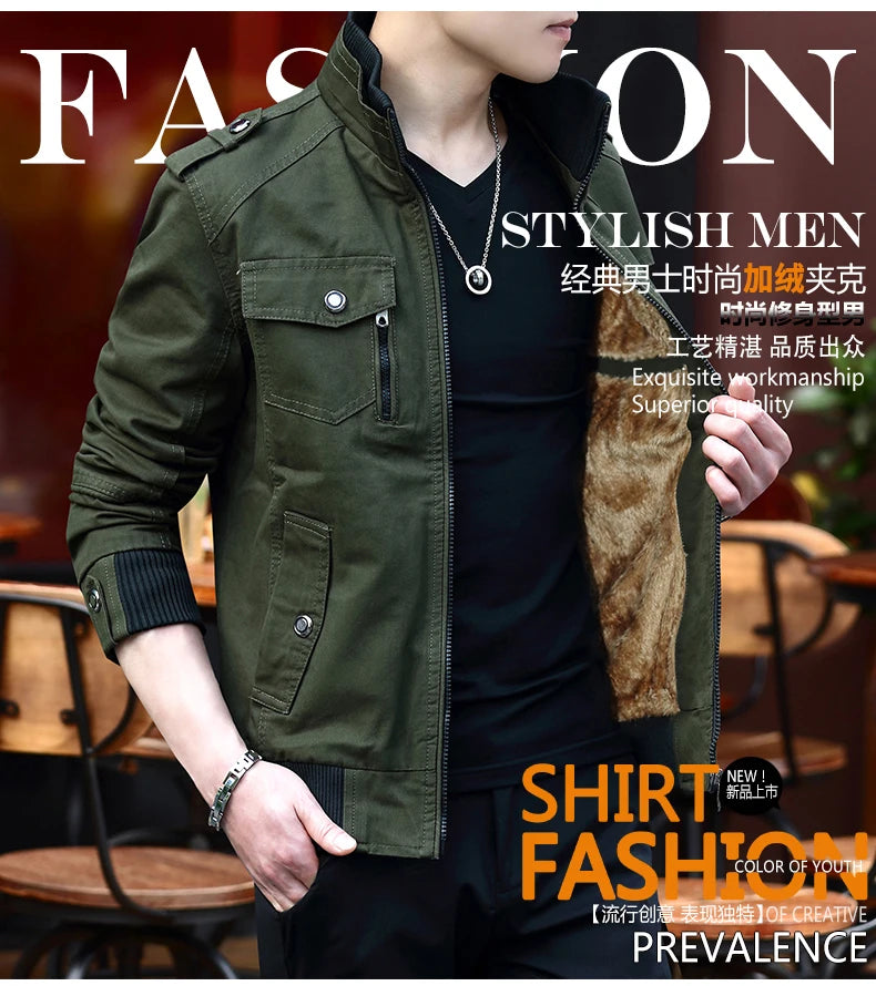 2024 spring autumn new mens jacket korean fashion stand up collar thick denim cargo pants pure cotton coat top clothes unique cargo style 4584