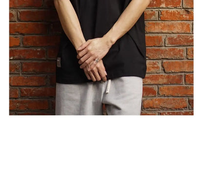 Korean trendy printed graphic T shirt street basic men y2k solid color simple personality pocket retro oversized T shirt Street King Limited