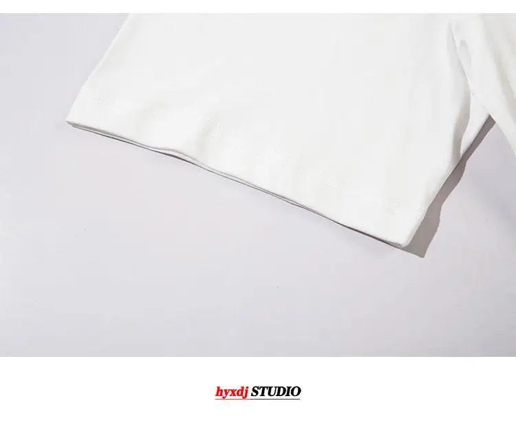 European and American trendy high street niche printed short-sleeved T-shirts for men summer American street tops men clothing Street King Limited