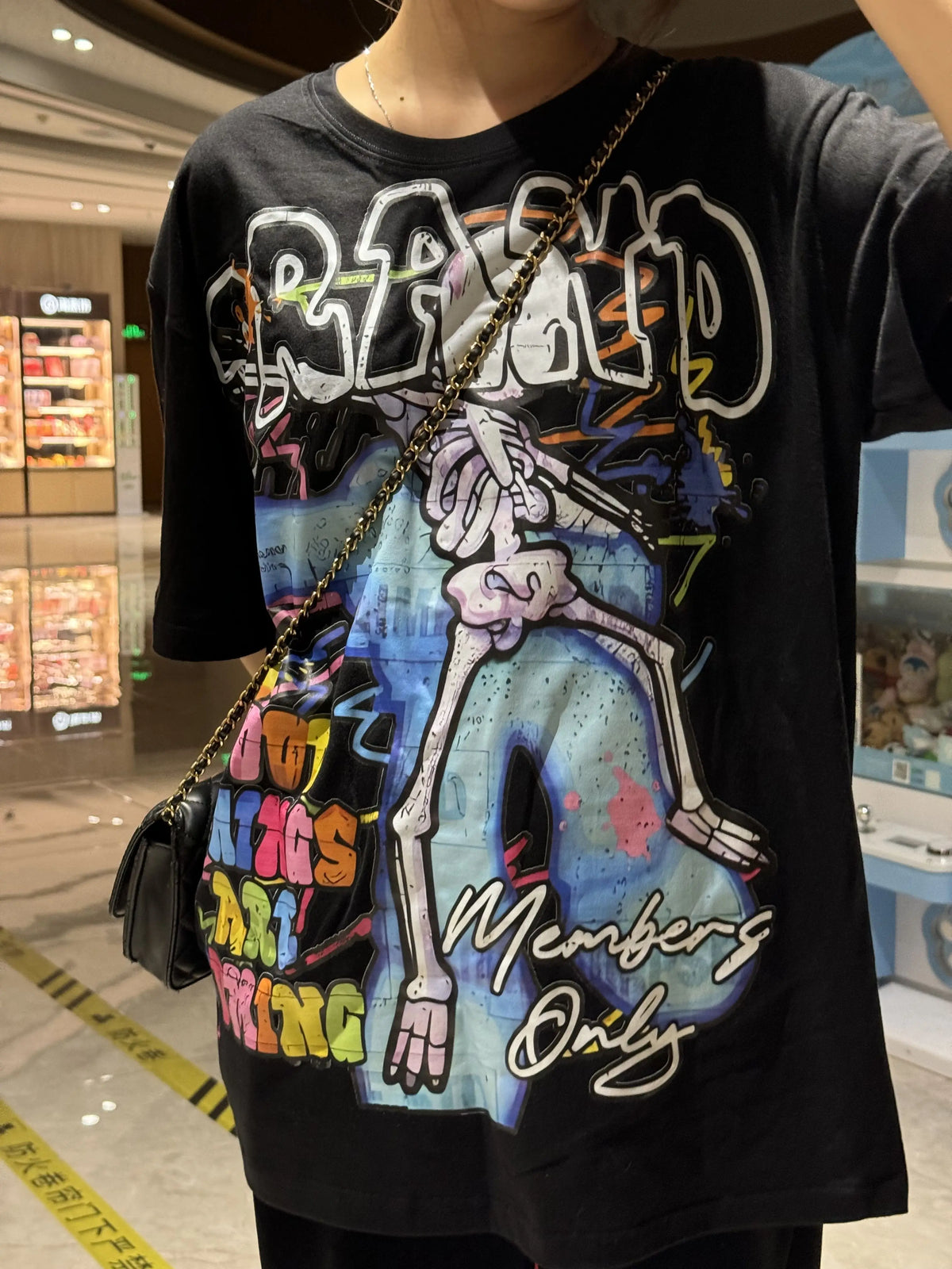 American Sweatshirt Colorful letter skull graphic t shirts women and men Oversized Y2k Tops Korean Goth T shirt women clothes Street King Limited