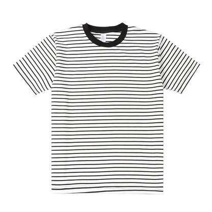 Japanese Vintage Nostalgic Striped T-Shirts For Men And Women Short-Sleeved Cotton Men's Loose Half-Sleeved Sea Soul Shirt Street King Limited