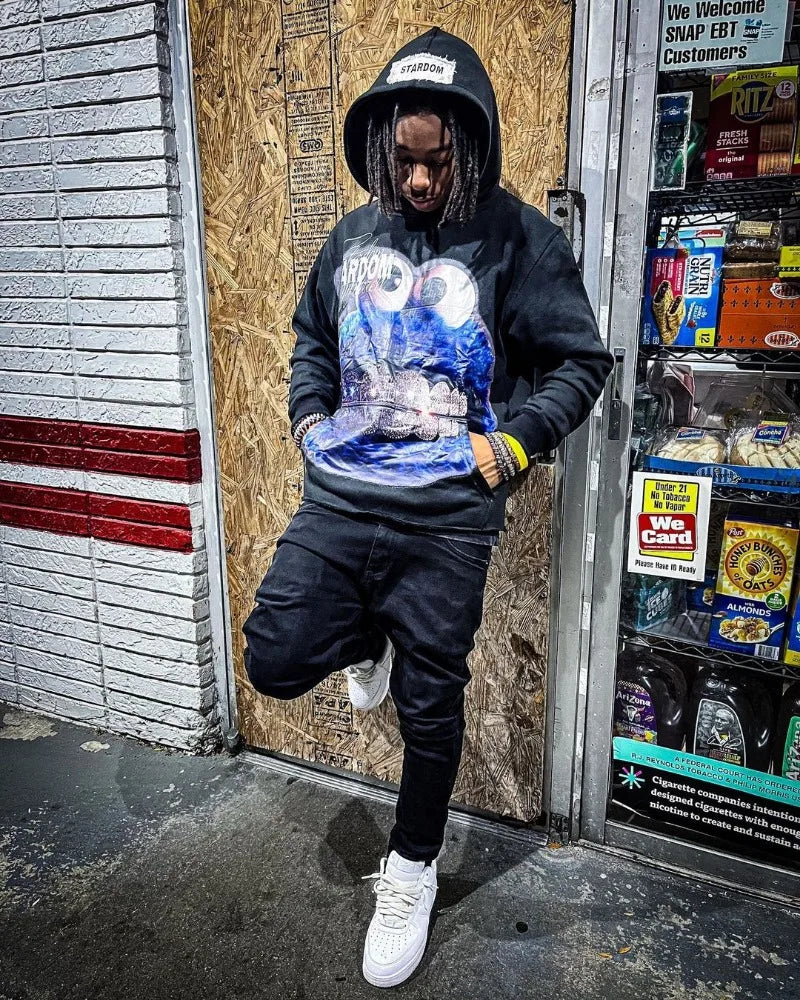 2024 Y2k American Street Fashion Brand Casual Anime Print Oversized Hoodie Men Harajuku Hip-hop Retro All-match Pullover Women Street King Limited