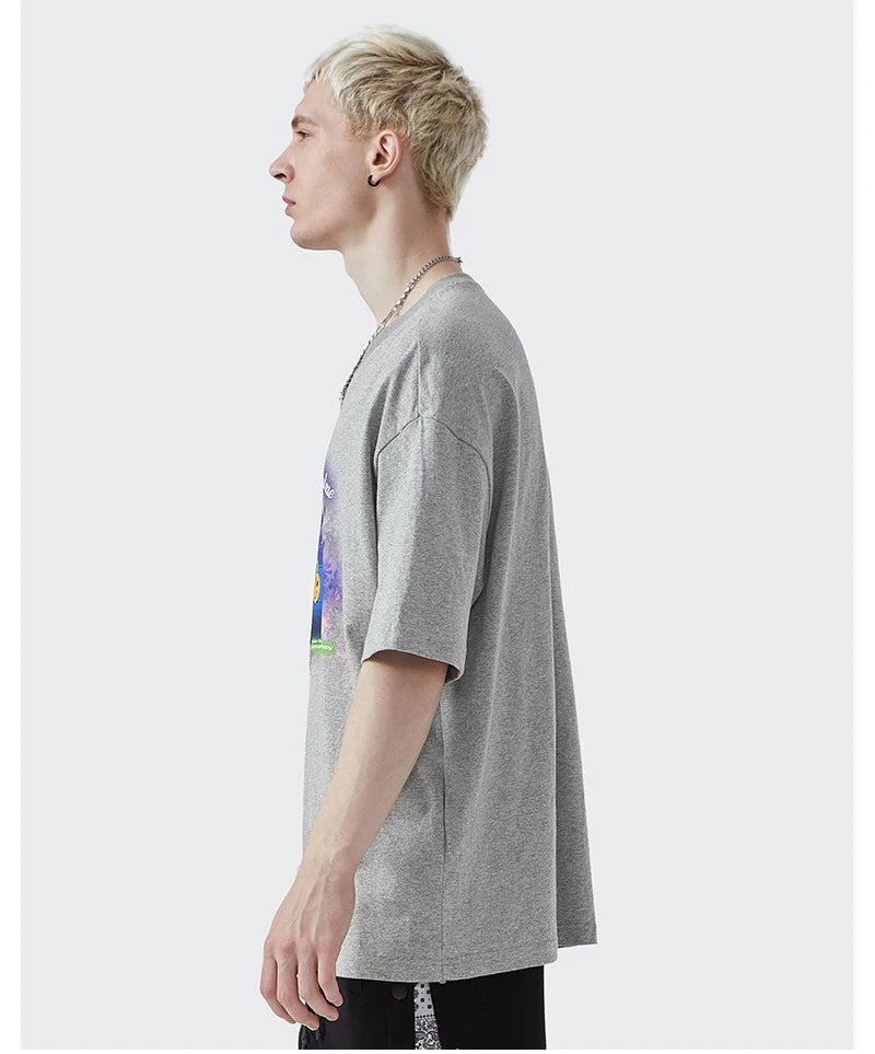 Rainbowtouches T Shirt 2022 Vintage Unisex High Street Alien Graphic Oversize Mens T Shirts Street Fashion Hip Hop Cotton Shirts Street King Limited