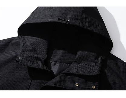 autumn mens lightweight waterproof jacket basic solid colours outdoor clothing daily travel unisex hooded jackets windbreaker unique default style 6176