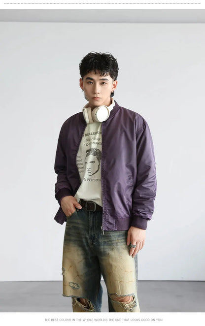 men streetwear fashion loose casual plus size short bomber baseball jacket women cargo coat spring autumn cityboy outerwear unique cargo style 757