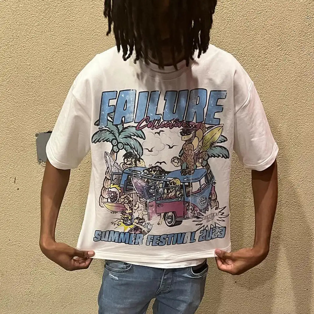 American 777 graphic t shirts print oversized gothic Smart Casual Harajuku streetwear graphic y2k tops goth men clothes Street King Limited
