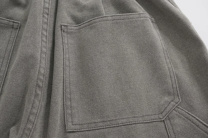 solid color straight casual ropa hombre mens jeans streetwear pocket baggy cargo pants loose casual denim trousers oversized unique cargo style 2923