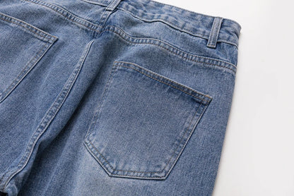fashion loose streetwear denim basic pants unisex casual zipper jean pant hip hop trousers joggers men straight jeans traf homme unique joggers style 1401