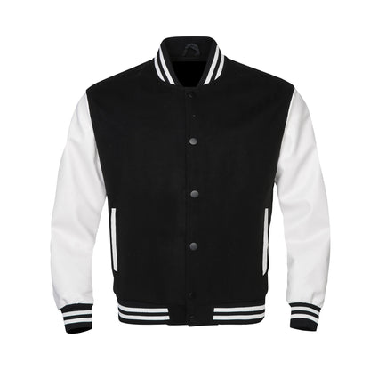 coat autumn solid casual leather sleeves wool unisex vintage baseball varsity jackets men unique default style 4397