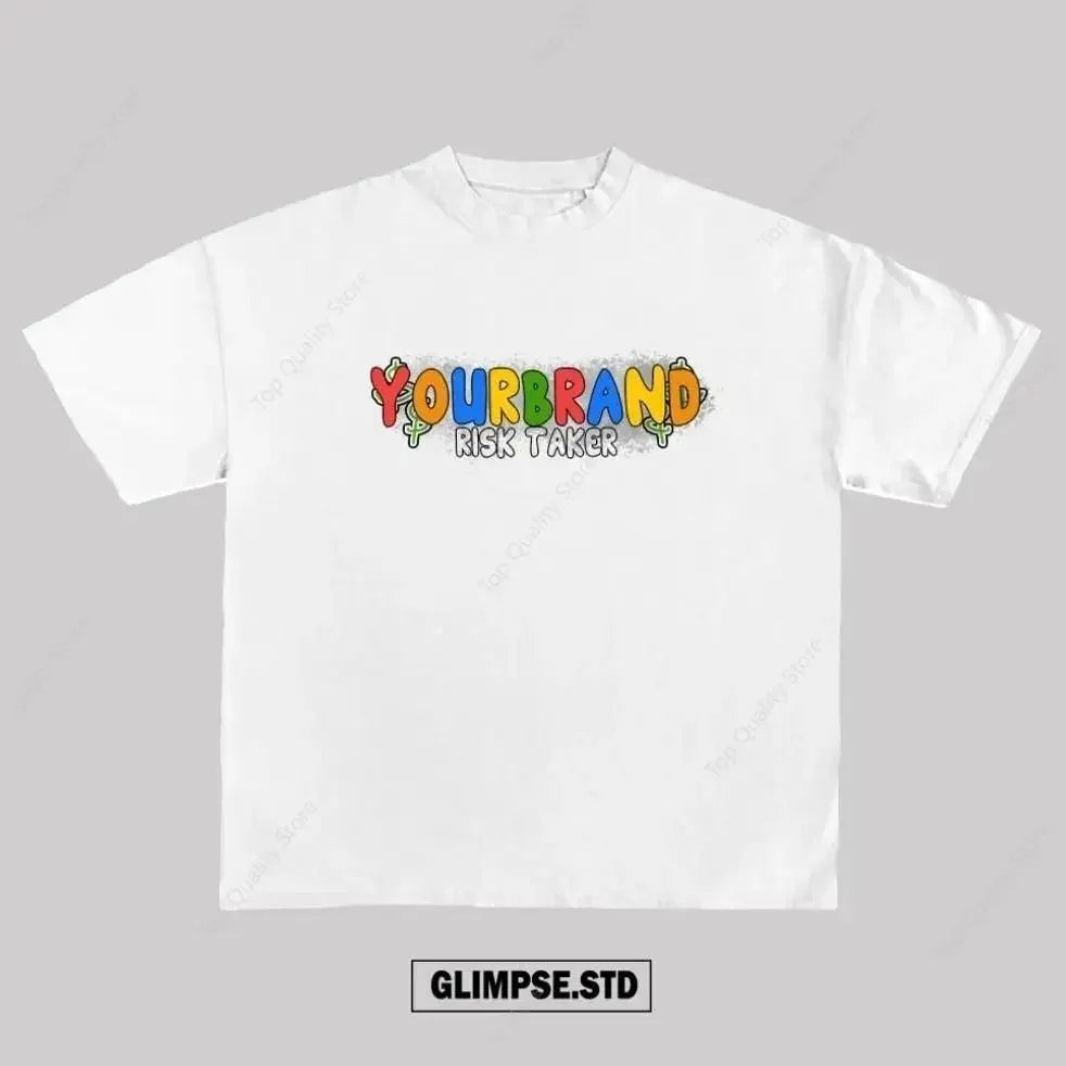 American 777 graphic t shirts print oversized gothic Smart Casual Harajuku streetwear graphic y2k tops goth men clothes Street King Limited