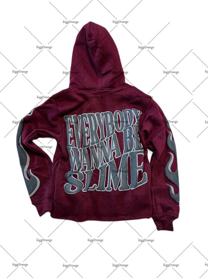 American Trendy Alphabet Oversize Hoodie Men's Y2K2023 High Street Clothing Fashion Loose and Versatile Pullover Sweatshirt Men Street King Limited