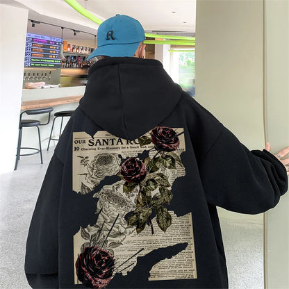 Skatercore Flame Bold Hoodie Cold-Weather Flex