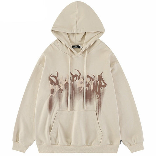 "Blurred Lines" Unisex Men Women Streetwear Graphic Hoodie Daulet Apparel