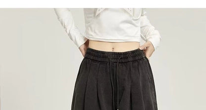 y2k american street hip hop men and women trendy personality straight tube loose jeans couple retro washed wide leg casual pants unique jeans style 4686