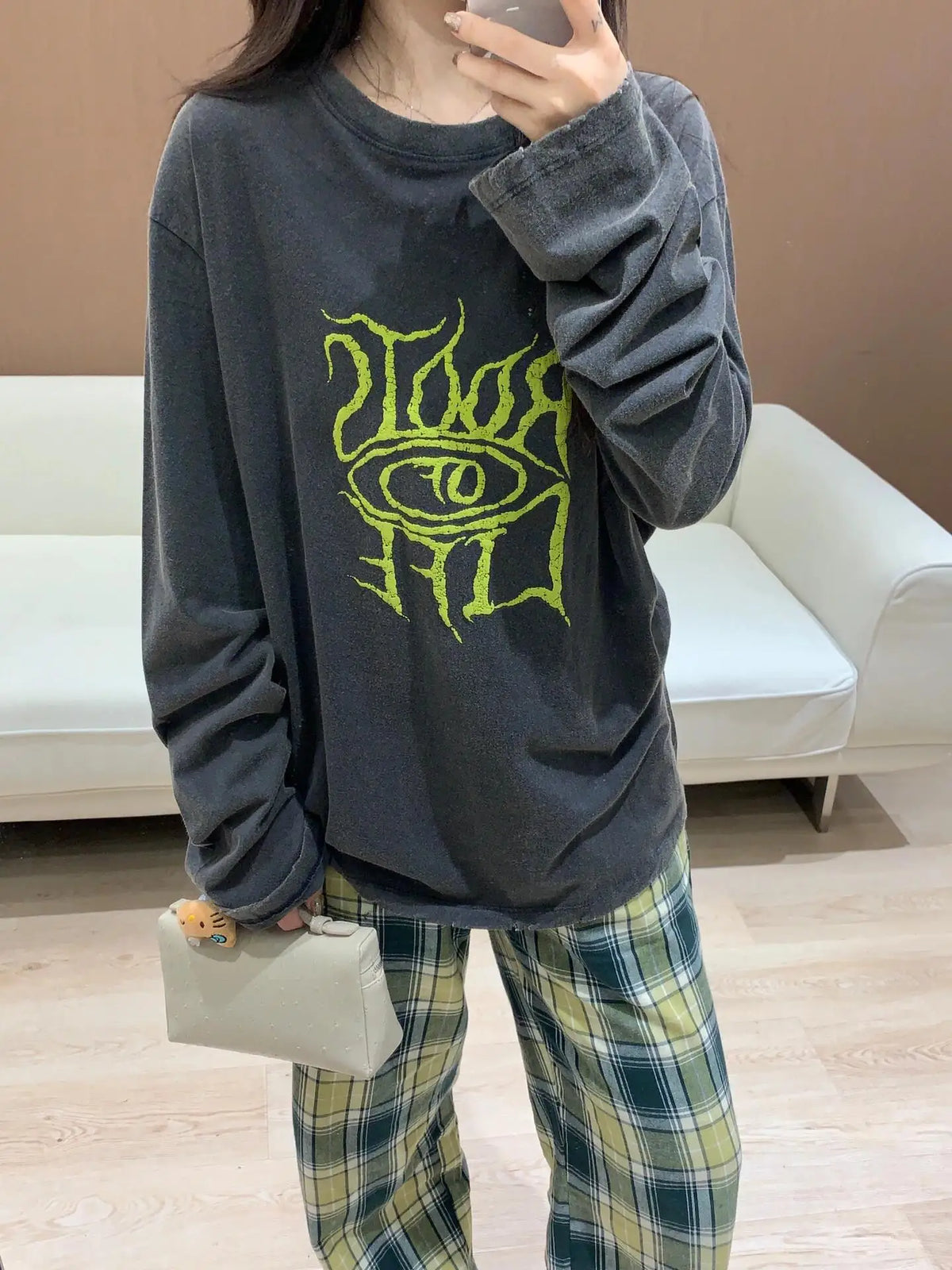 2024 New Arrival We11D- Brand Fashion Autumn High-Street Letter Foaming Cotton Casual Loose Distressed Sweater Pullover Street King Limited