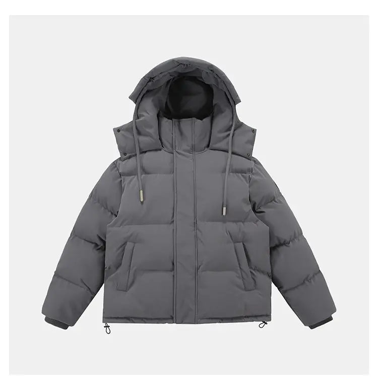 men women winter fashion loose casual cotton padded hooded parkas jacket campus boy gril thicken warm snow coat outerwear unique default style 1099