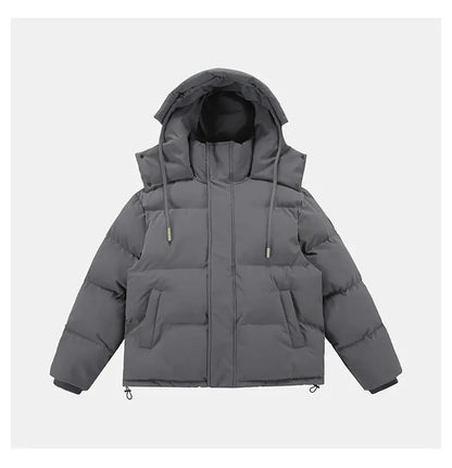 men women winter fashion loose casual cotton padded hooded parkas jacket campus boy gril thicken warm snow coat outerwear unique default style 1099