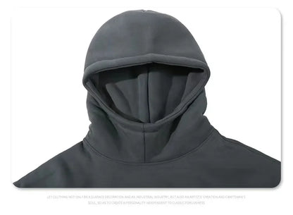 Three-dimensional foam splicing color hoodie plus fleece hoodie men and women Street King Limited