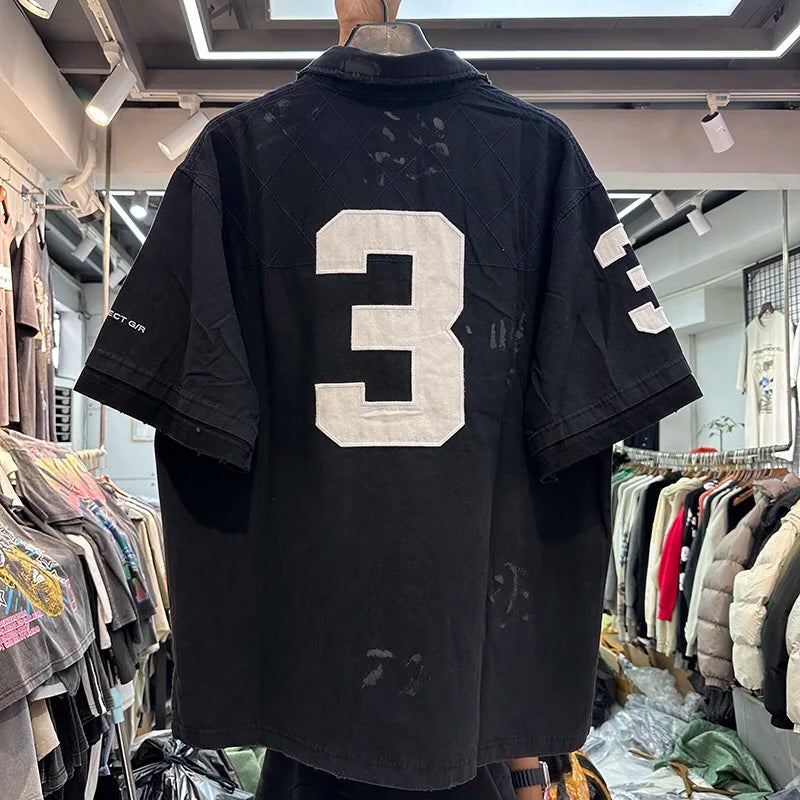 Embroidered patchwork shirt Street King Limited