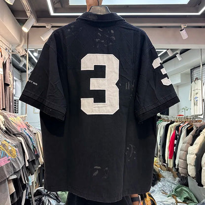 Embroidered patchwork shirt Street King Limited