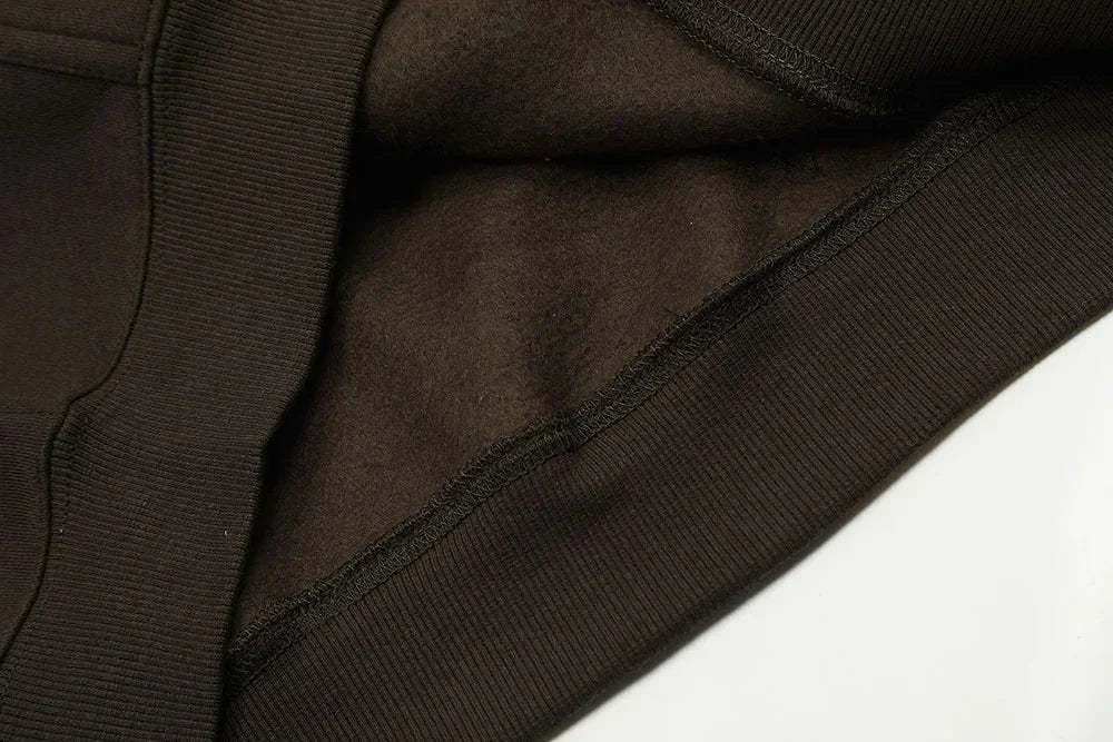 Y2k Streetwear Letter Brown Hooded Hoodies for Men and Women Pullover Baggy Casual Sudaderas Ropa Hombre Cotton Fall Sweatshirts Street King Limited